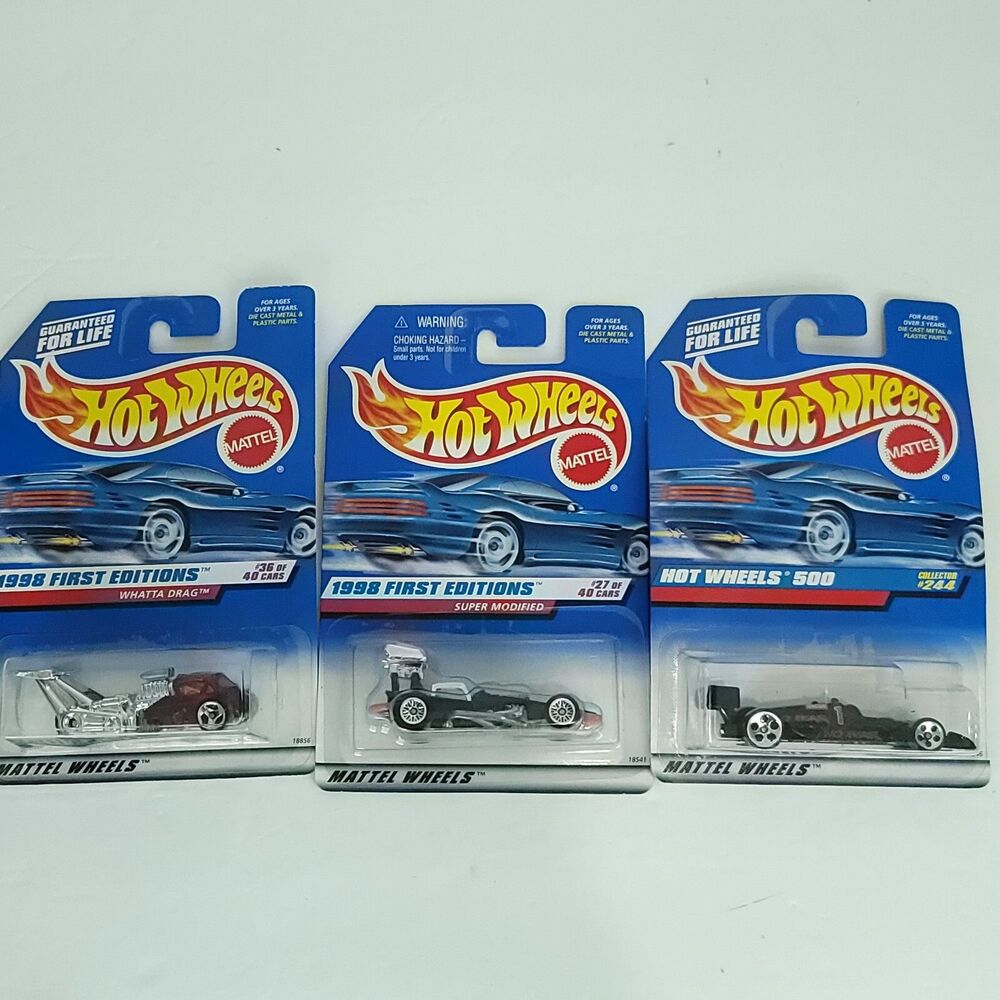 Lot of 3 Hot Wheels 500 Whatta Drag Super Modified NEW Die Cast